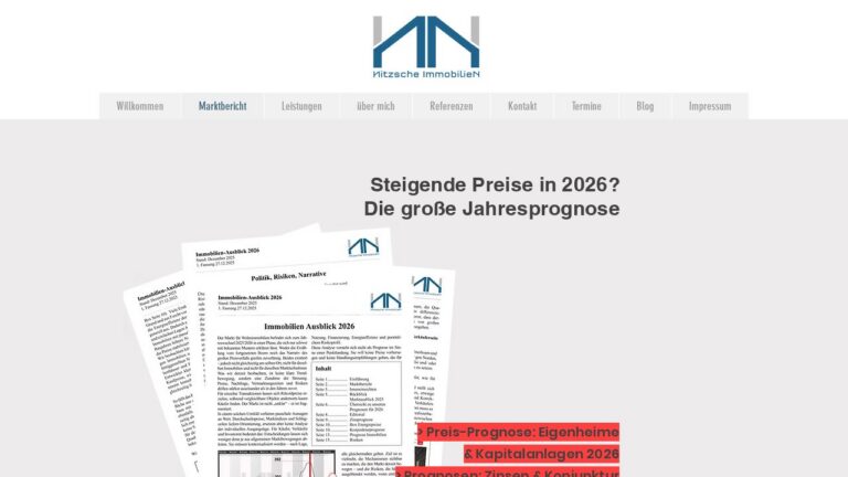 Jahresausblick Immobilien 2026 – Marktreport als E-Book