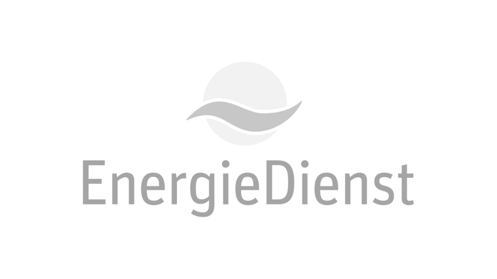 jobevo Karriere-Kompass Basic – Coaching zum Jobwechsel 10 Logo EnergieDienst mit Wellen-Symbol und grauer Schrift