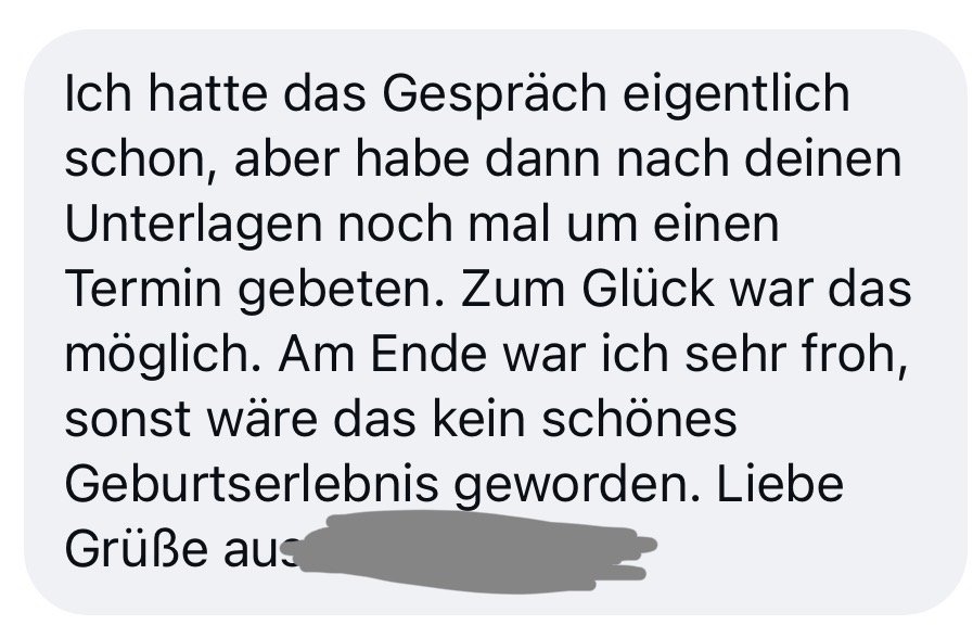 Kundenstimme: "Ich hatte das Gespräch eigentlich schon, aber habe dann nach deinen Unterlagen noch mal um einen Termin gebete