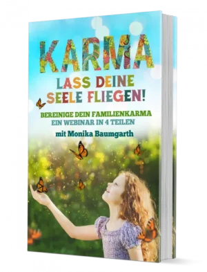 Buchcover Karma – Lass deine Seele fliegen mit Mädchen und Schmetterlingen