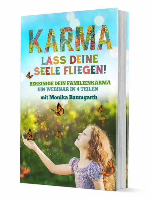 Buchcover Karma – Lass deine Seele fliegen mit Mädchen und Schmetterlingen