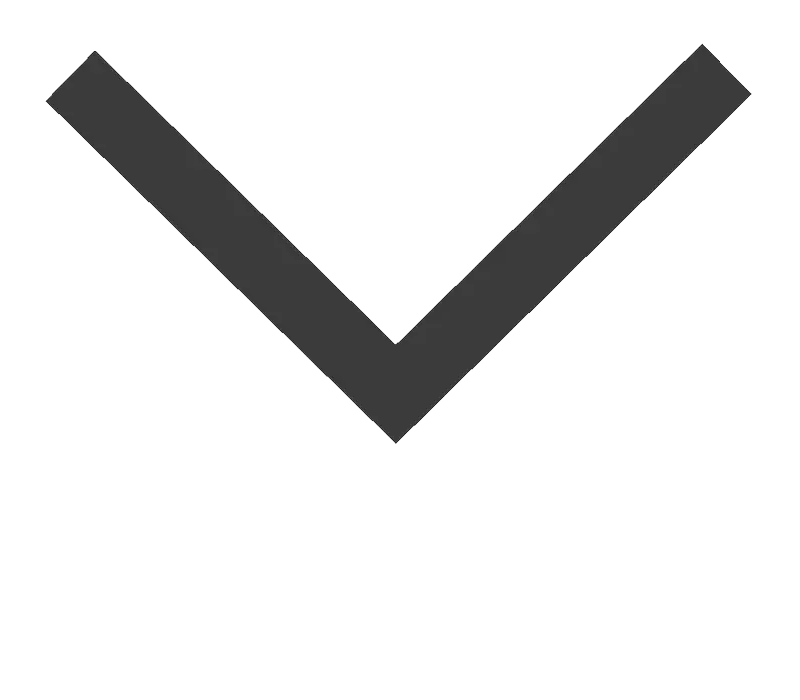 Dunkelgrauer Haken oder Checkmark auf weißem Hintergrund