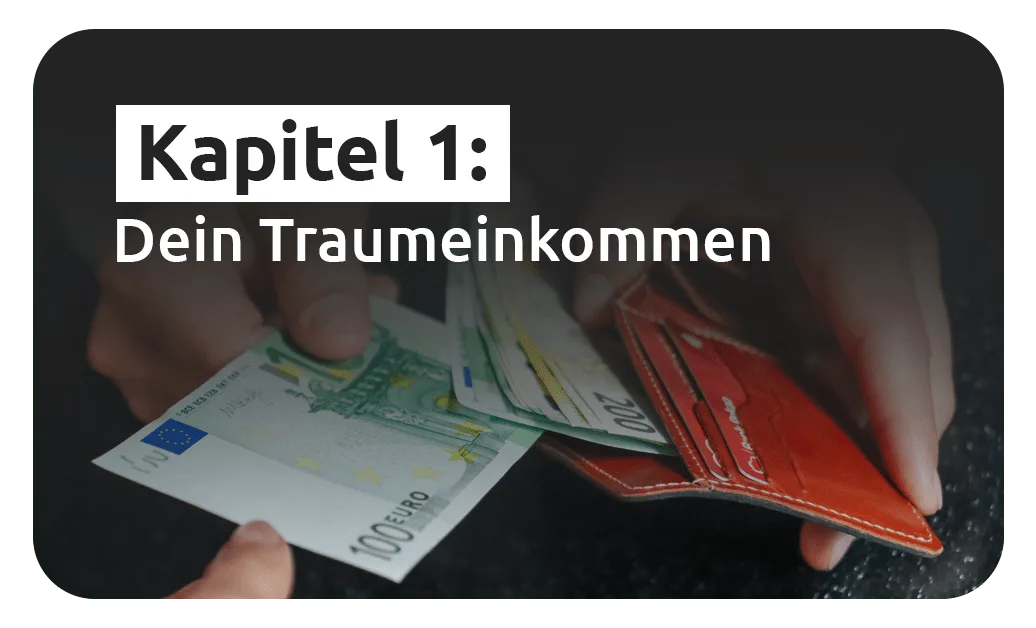 Kapitel 1 Übersicht mit Geldbörse und Euro-Scheinen