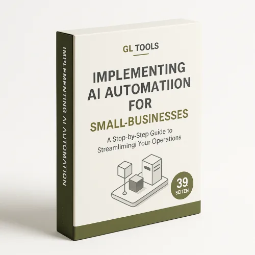 Buchcover-Produktabbildung: Implementing AI Automation for Small-Businesses, GL Tools, 39 Seiten