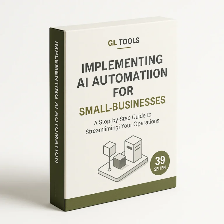 KI-Automatisierung für kleine Unternehmen – E-Book mit Arbeitsheft