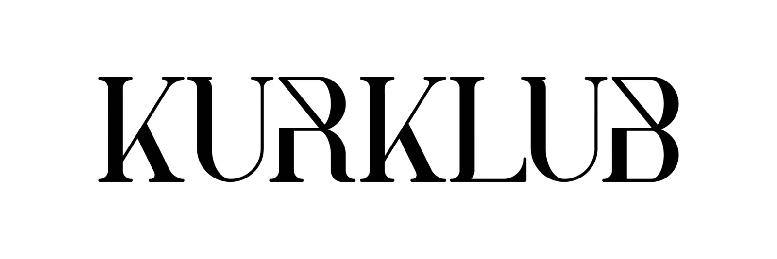 Logo KURKLUB in eleganter Serifenschrift auf weißem Hintergrund