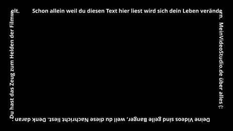 Downfall Text-Effekt mit schrägem weißem Text auf schwarzem Hintergrund