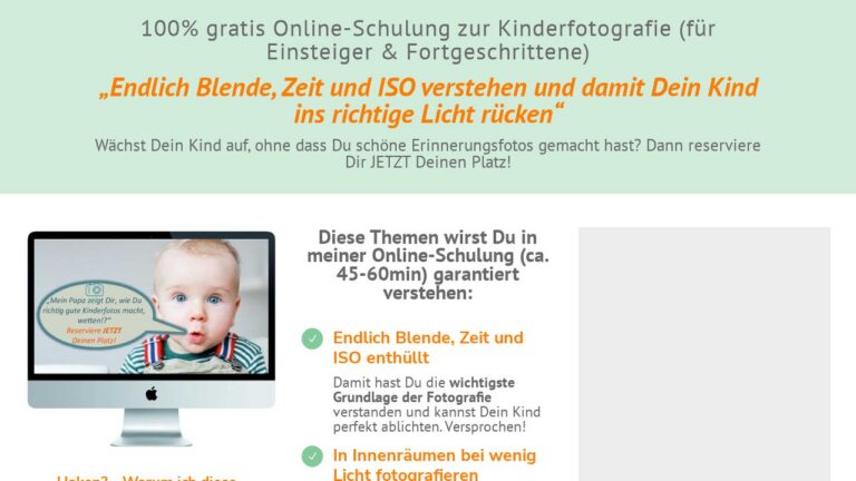 Komplett-Box Kinderfotografie: Gold – Online-Fotokurs für Eltern