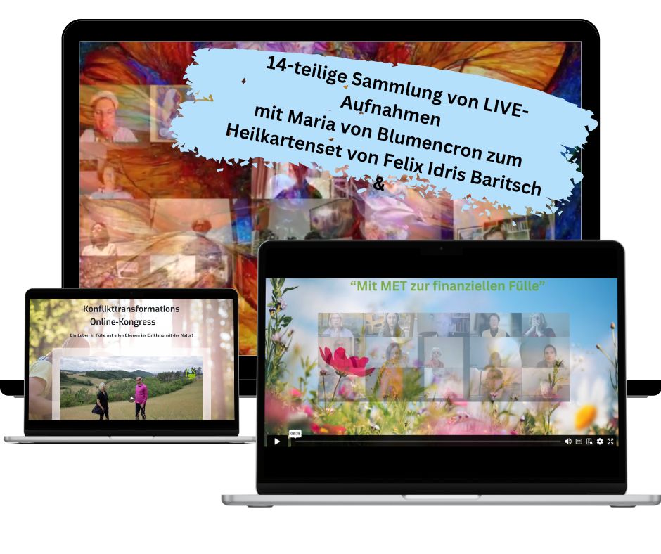 Kongresspaket 2 mit 14-teiliger Sammlung von Live-Aufnahmen und Heilkartenset auf verschiedenen Geräten