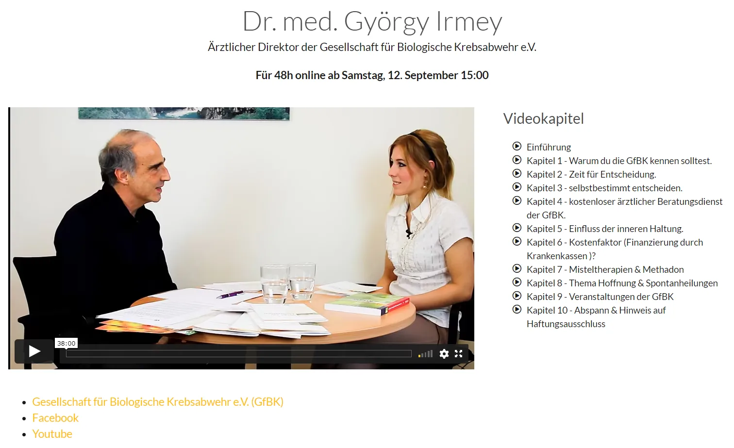 Kongresspaket Integrative Krebsmedizin – Teil 2 6 Dr. Irmey, Referentin im Teil 2 Kongresspaket Integrative Krebsmedizin