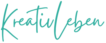 KreativLeben Logo in Türkis-Schriftzug