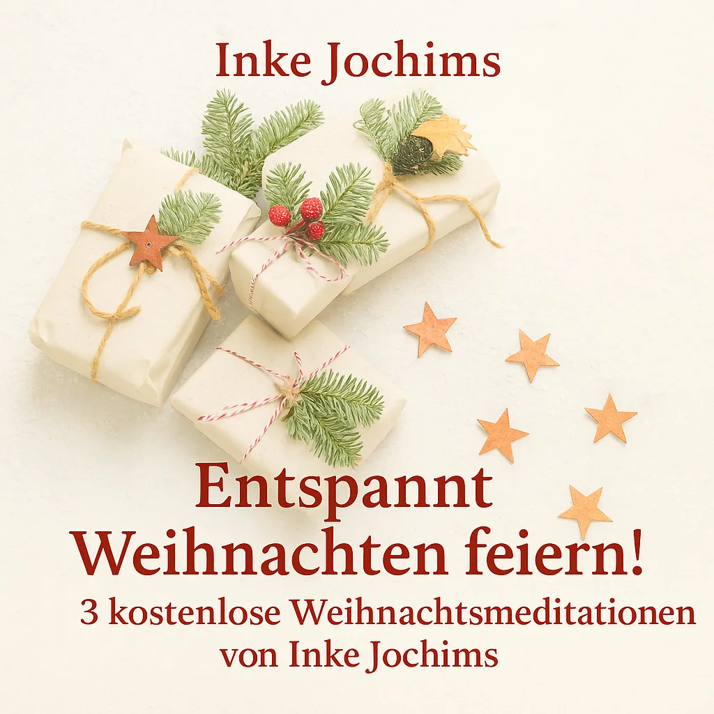 Meditationsszene mit weihnachtlicher Atmosphäre
