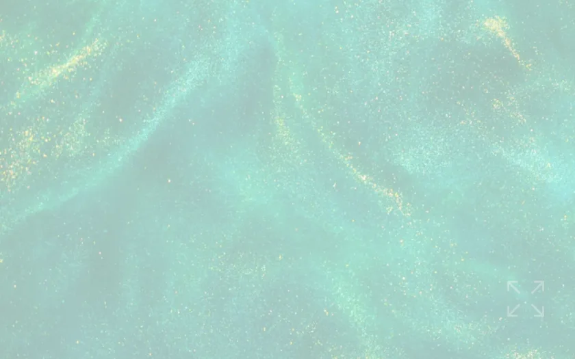 Abstrakte türkis-grüne Gradient Hintergrund mit Pfeilen und Glitter-Effekten