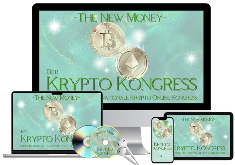 Der Krypto Kongress Plus Paket mit DVD, Kopfhörer, Desktop, Laptop und Smartphone