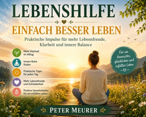 E-Book Cover Lebenshilfe – Einfach besser leben von Peter Meurer mit Frau beim Sonnenaufgang