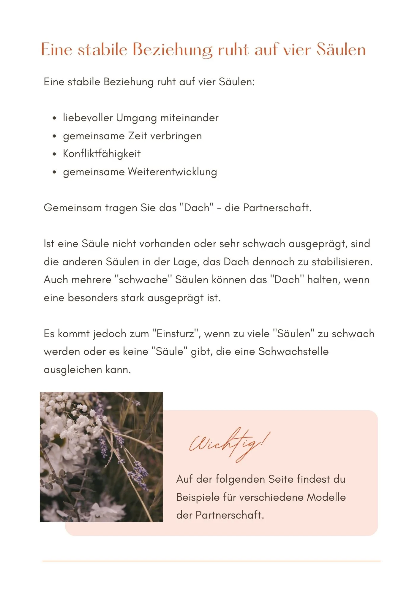 E-Book Seite zur Kommunikation in Partnerschaften