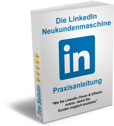 Produktbox des Videokurses Die LinkedIn Neukundenmaschine Praxisanleitung mit LinkedIn-Logo