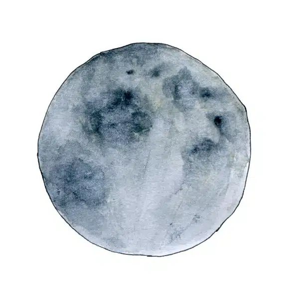 Magic Moon – Yogakurs zu den Mondphasen von Yoga mit Martina 5 Vollmond mit vollständig beleuchteter Mondoberfläche und Kratern