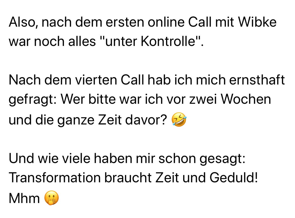 Kundenstimme zum Kurs MAGIC - Der Ruf deiner Seele mit Emojis