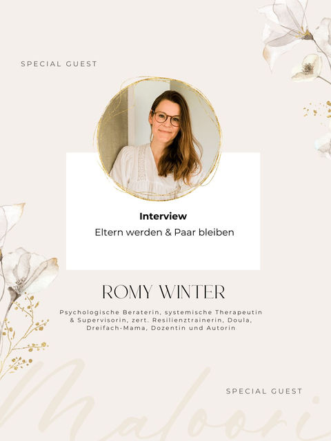 Porträt Romy Winter, Interview Eltern werden und Paar bleiben