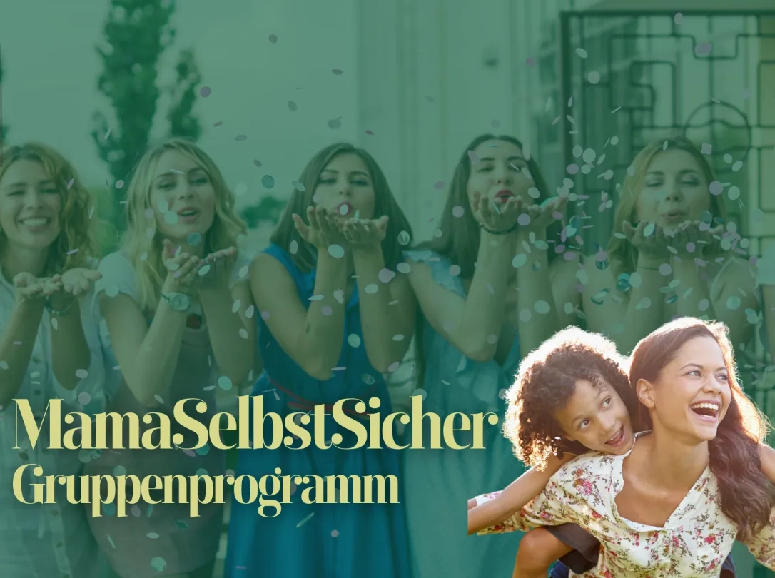 MamaSelbstSicher Gruppenprogramm mit Frauen-Gruppe und Mutter-Kind-Paar