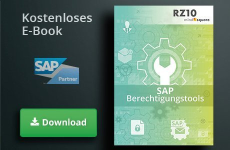 E-Book Cover Marktstudie Berechtigungstools mit SAP Partner Logo und Download-Button