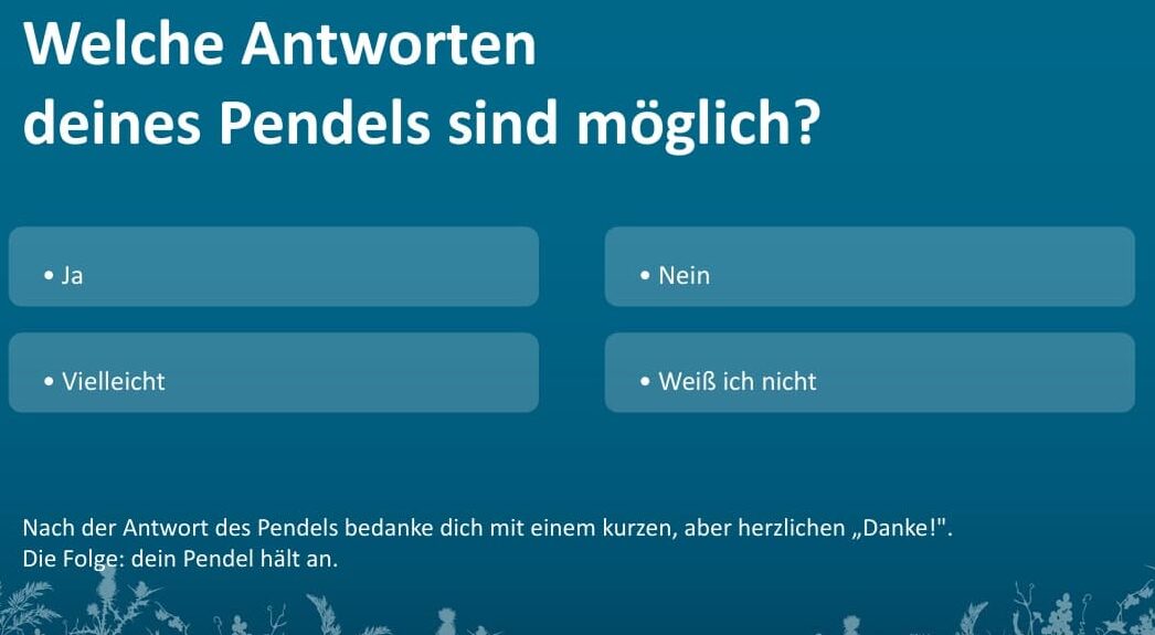 Birte Böhnisch erklärt Pendelabfolge und Fragestellungen, Videostandbild