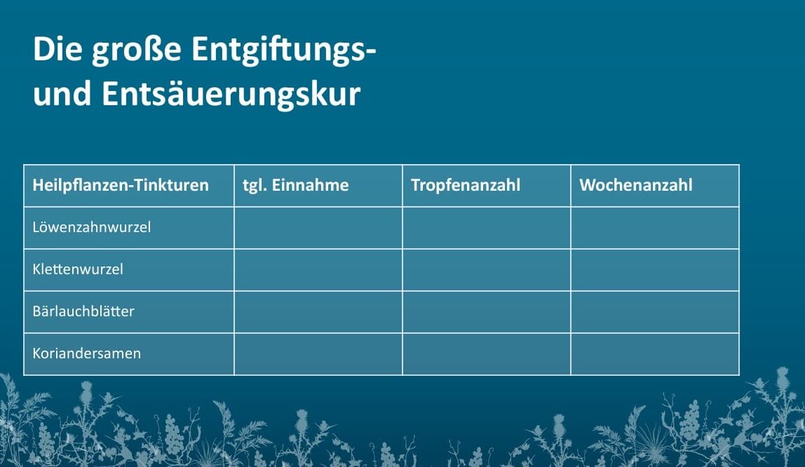Birte Böhnisch - Pendelunterlagen Entgiftungskur