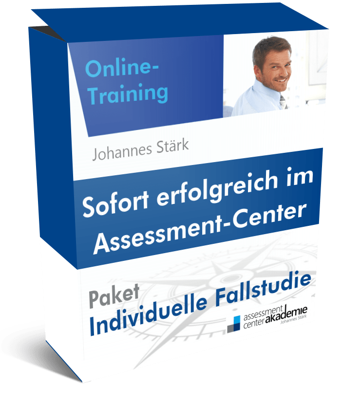 Paket Individuelle Fallstudie mit Portrait von Johannes Stärk im blauen Design