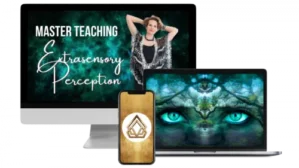 Master Teaching Extrasensory Perception Produktabbildung mit Monitor, Smartphone und Laptop