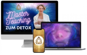 Masterteaching zum Detox - Produktmockup mit Desktop, Smartphone und Laptop