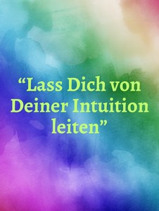 Cover-Bild Meditation Intuition mit buntem Farbverlauf in Blau, Grün, Rosa