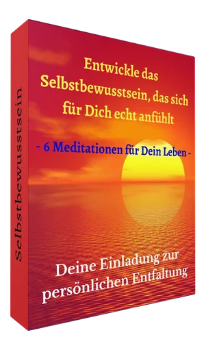 Meditationen "Selbstbewusstsein – Audioübungen für Selbstliebe 9 Cover-Box Meditationen Selbstbewusstsein mit Sonnenaufgang