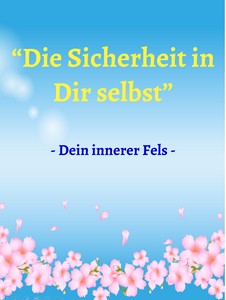 Meditationen-Cover "Die Sicherheit In Dir selbst" mit blauem Himmel und Blüten