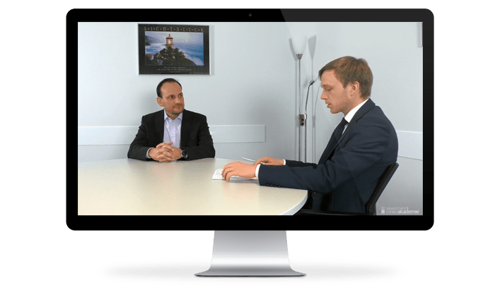 Assessment-Center-Mitarbeitergespräch mit H. Schäfer