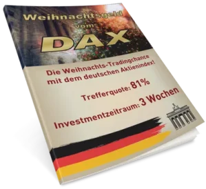 E-Book-Cover MyTD 013 DAX Weihnachtstrade mit Buchcover-Grafik, Trefferquote 81%, Investmentzeitraum 3 Wochen