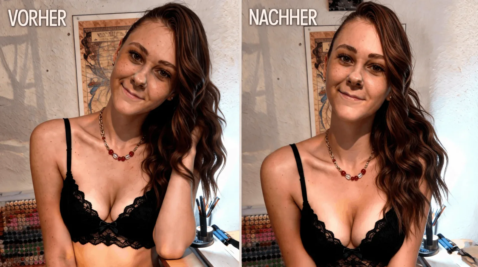 Vorher-Nachher Vergleich: Ergebnis nach der Naturally Curves Methode