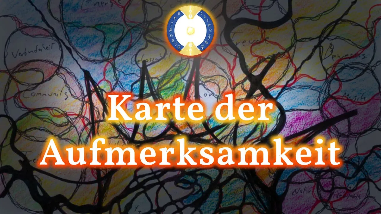 Videostandbild Karte der Aufmerksamkeit mit farbig koloriertem NeuroGraphik-Muster