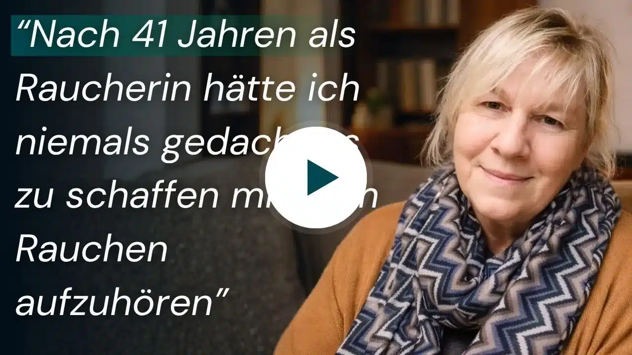 Ulla erzählt in Video-Testimonial, wie sie nach 41 Jahren Rauchen mit Nichtraucher-Challenge erfolgreich rauchfrei wurde