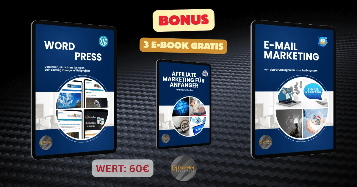 3 E-Books Gratis Bonus