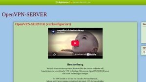 OpenVPN-Server (vorkonfiguriert) – Ansicht der Verkaufsseite