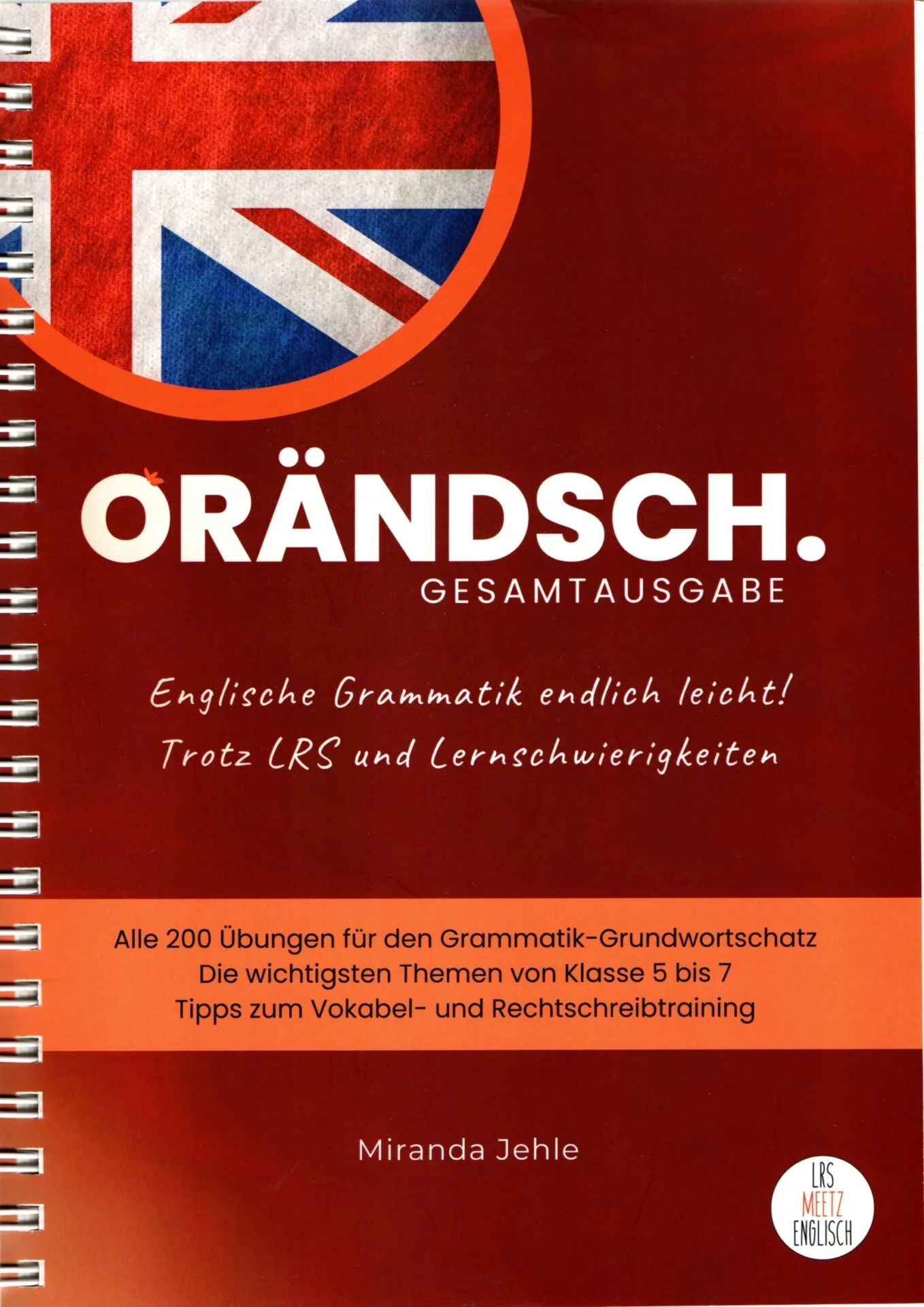Orändsch Gesamtausgabe Ringbuch Cover mit Union Jack und rotem Hintergrund
