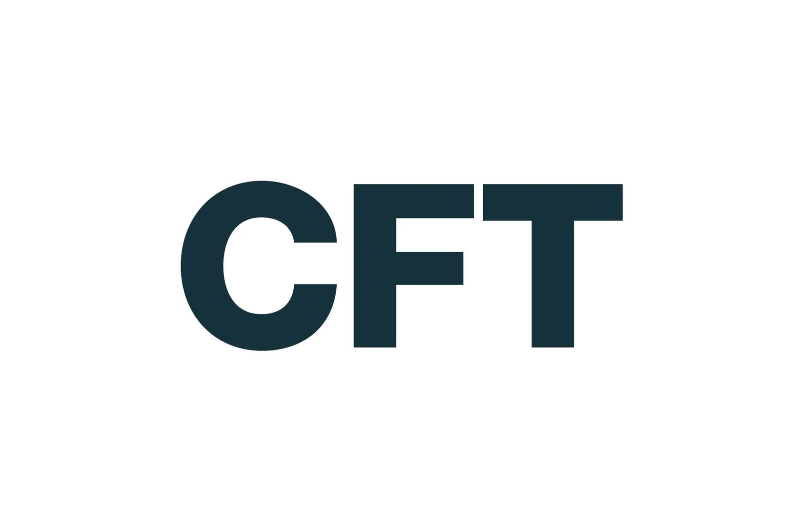 CFT Logo in Dunkelblau auf weißem Hintergrund