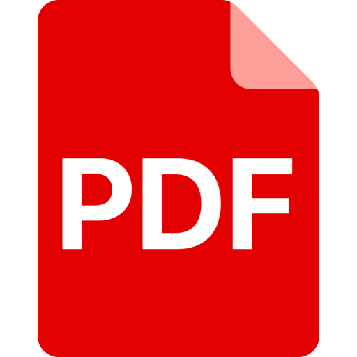 PDF-Symbol in Rot mit weißer Beschriftung für Dokumentation der sapXPerience GmbH