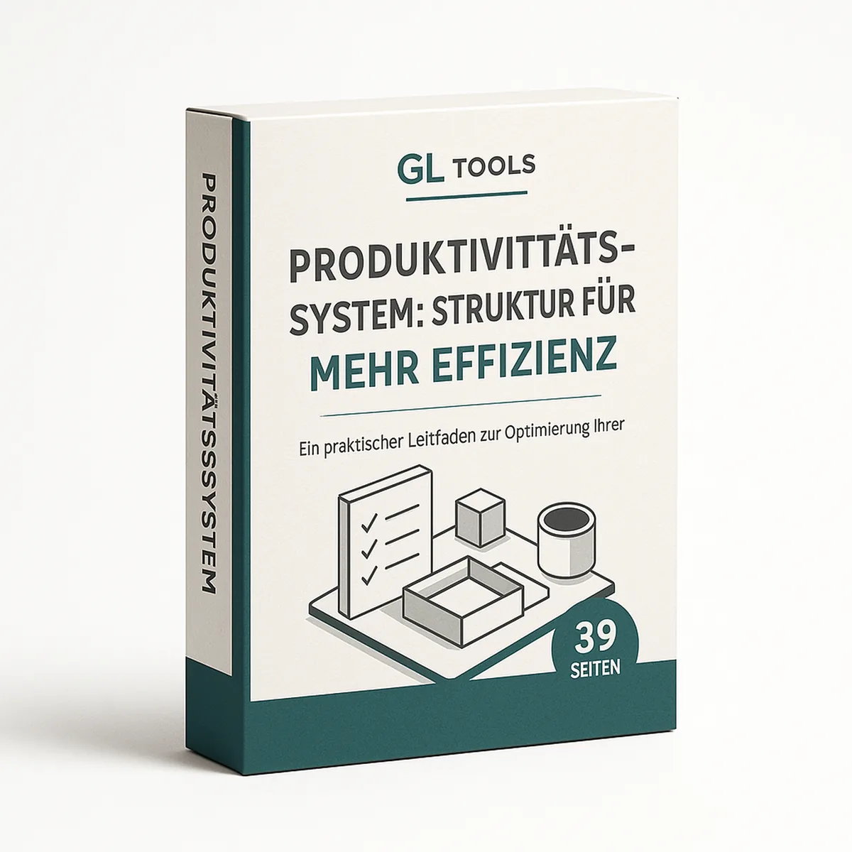 Produktabbildung: Buchcover Produktivitätssystem: Struktur für mehr Effizienz von GL Tools, 39 Seiten, Hardcover mit Rückensp