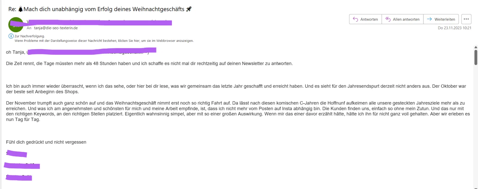 Screenshot aus dem Kurs Produkttexte schreiben mit KI