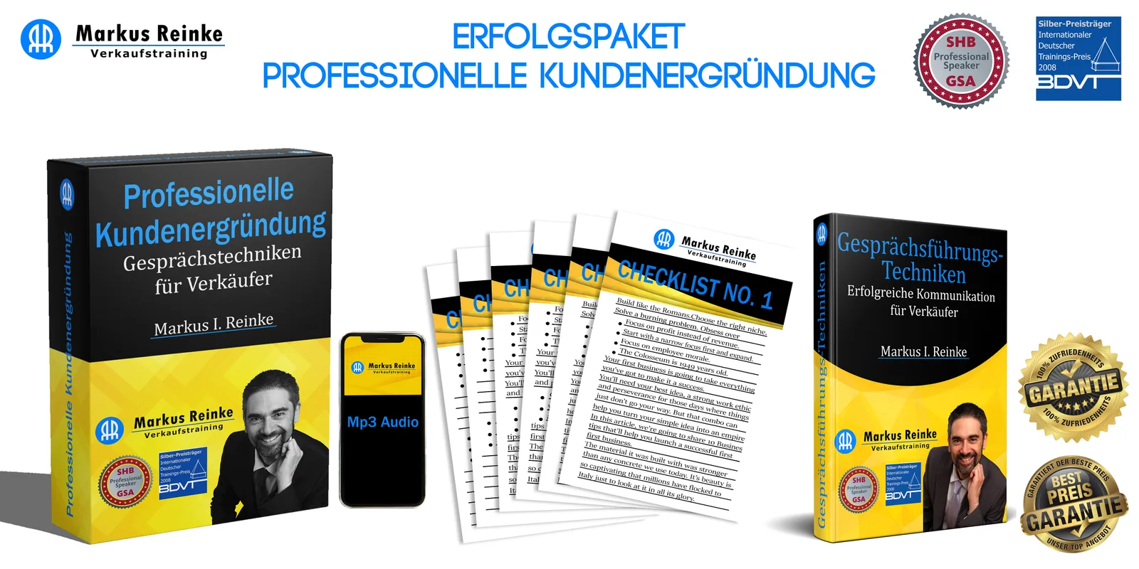 Header-Grafik Erfolgspaket Professionelle Kundenergründung mit Produkten und Zertifikaten