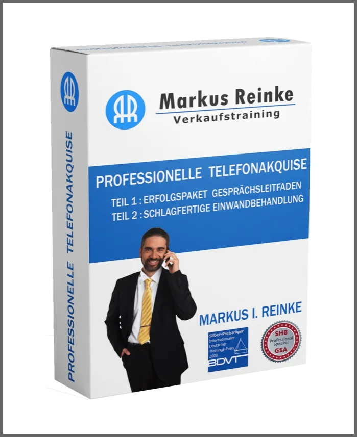 Produktpaket Professionelle Telefonakquise mit zwei Teilen und Markus Reinke Foto