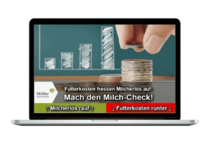 Milchviehbetrieb IOFC-Check Dashboard mit Gewinnanalyse auf Computerbildschirm
