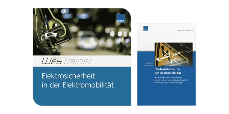 WEB Trainer und Praxislösungen Broschüre zu Elektrosicherheit in der Elektromobilität